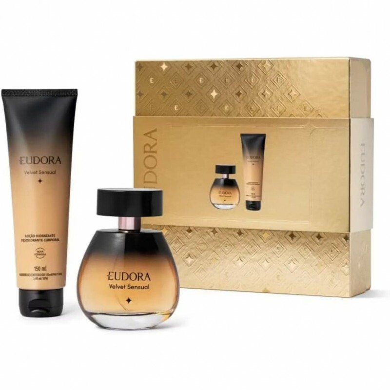 EUDORA KIT VELVET SENSUAL DEO COL 100ML+LOC CORPO VELVET SENSUAL 150ML