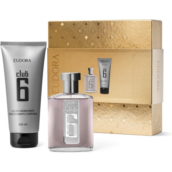 EUDORA KIT CLUB 6 DEO COL 95ML+LOC DESOD CORPO CLUB6 200ML