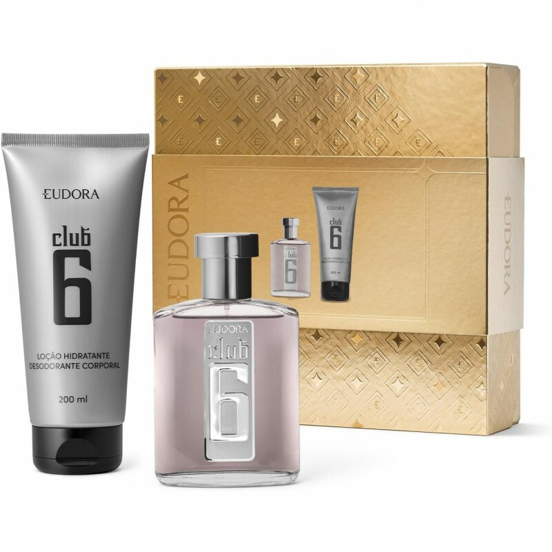EUDORA KIT CLUB 6 DEO COL 95ML+LOC DESOD CORPO CLUB6 200ML