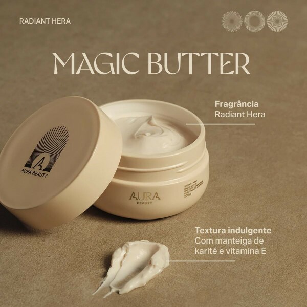 AURA MANTEIGA ILUM CORPO RADIANT HERA 200G AURA MANTEIGA ILUM CORPO RADIANT HERA 200G