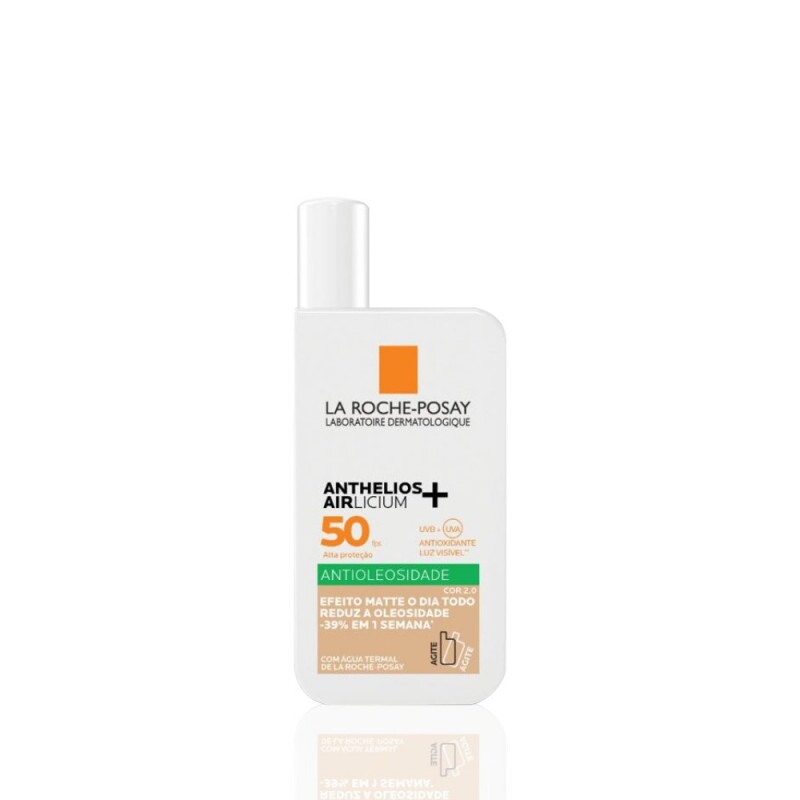 ANTHELIOS AIRLICIUM+ FLUIDO PROTETOR FACIAL ANTIOLEOSIDADE FPS50 COR 2.0 40ML