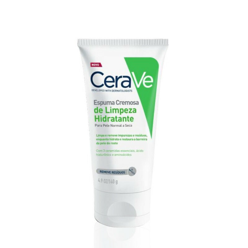 CERAVE ESPUMA CREMOSA DE LIMPEZA HIDRATANTE FACIAL  140G